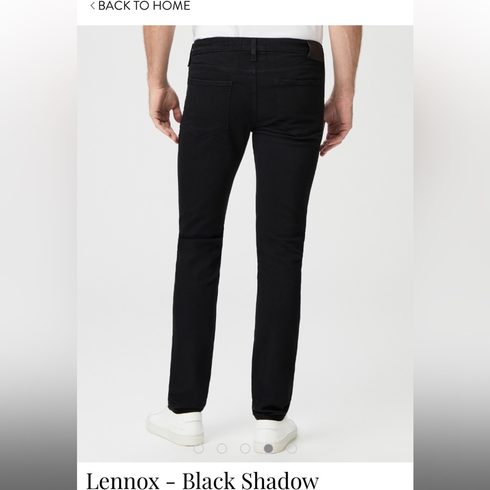 Paige Lennox Jeans in Black Shadow, size 34